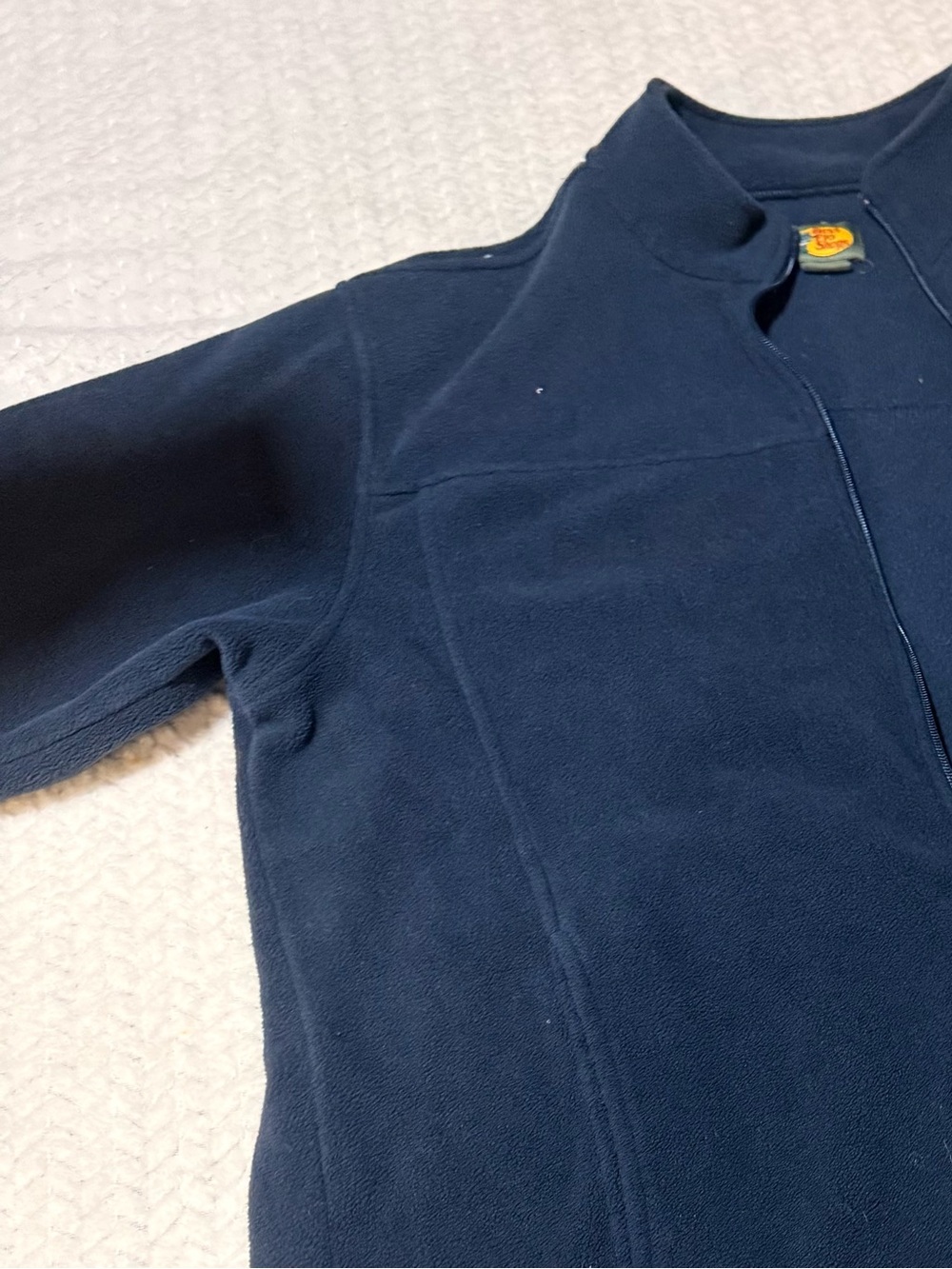 Bass Pro Shops Blue Full Zip Fleece Jacket Large Outdoor